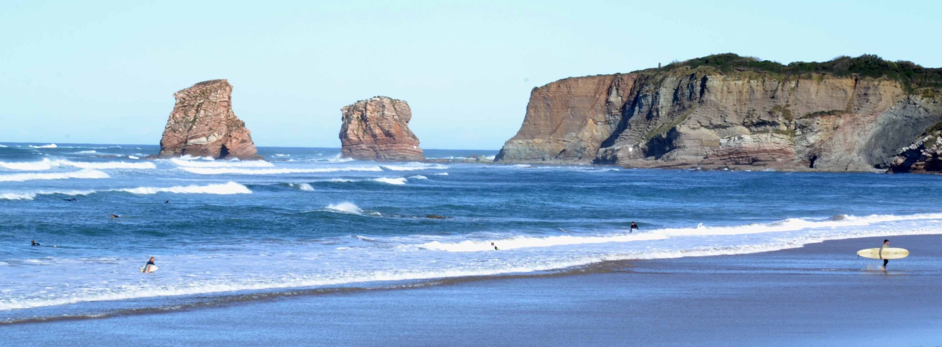 camping pays basque surf