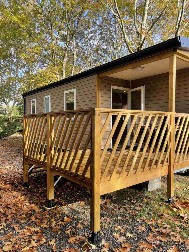 mobil home loggia exterieur